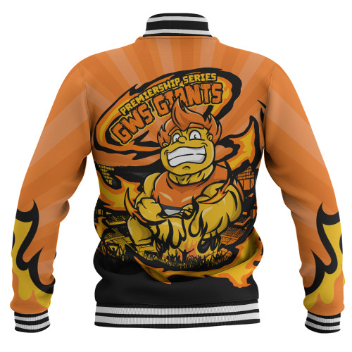GWS GIANTS Baseball Jacket Premiership Series Flame Edition