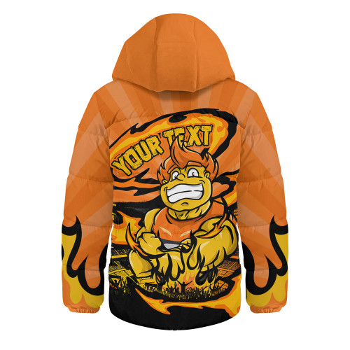 GWS GIANTS Hooded Padded Jacket Premiership Series Flame Edition