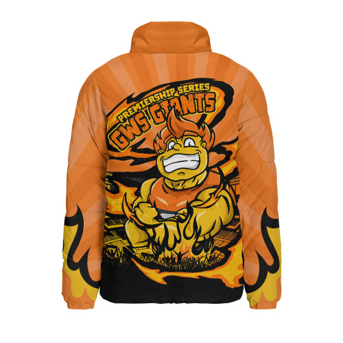 GWS GIANTS Padded Jacket Premiership Series Flame Edition