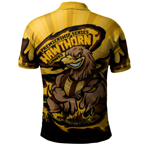 Hawthorn Polo Shirt Premiership Series Flame Edition Hawthorn Polo Shirt Premiership Series Flame Edition