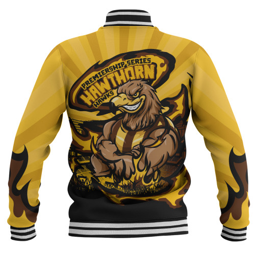 Hawthorn Baseball Jacket Premiership Series Flame Edition Hawthorn Baseball Jacket Premiership Series Flame Edition