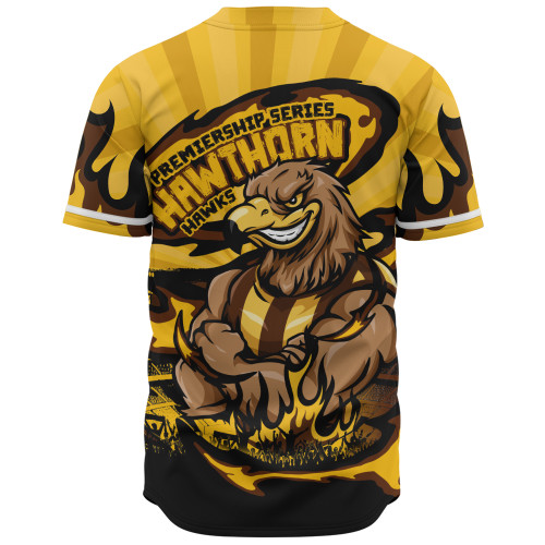 Hawthorn Baseball Shirt Premiership Series Flame Edition