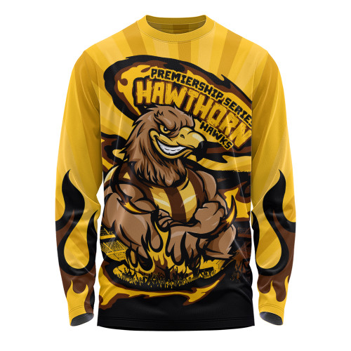 Hawthorn Long Sleeve T-shirt Premiership Series Flame Edition