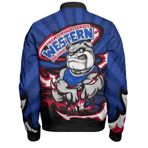 Western Bulldogs Bomber Jacket Premiership Series Flame Edition