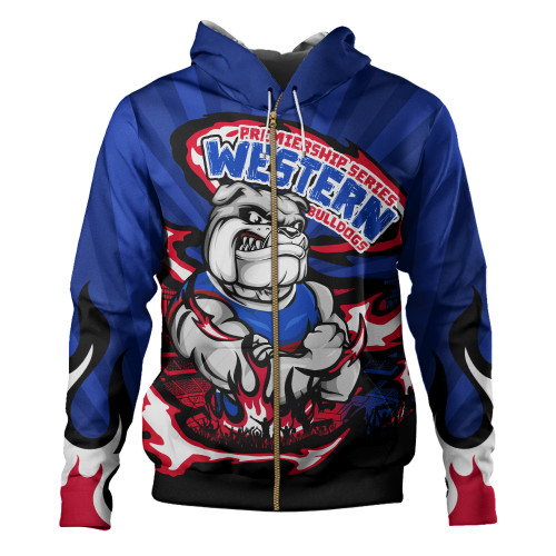 Western Bulldogs Hoodie Premiership Series Flame Edition