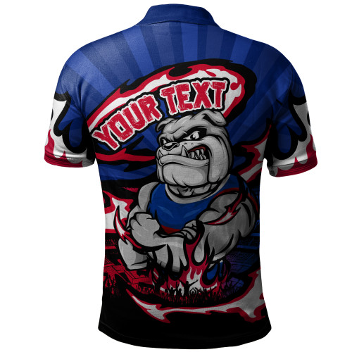 Western Bulldogs Polo Shirt Premiership Series Flame Edition