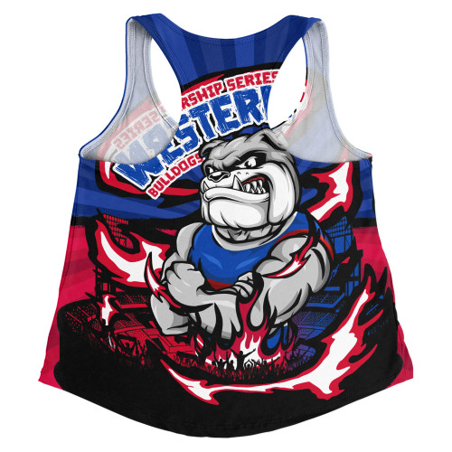 Western Bulldogs Women Racerback Singlet Premiership Series Flame Edition