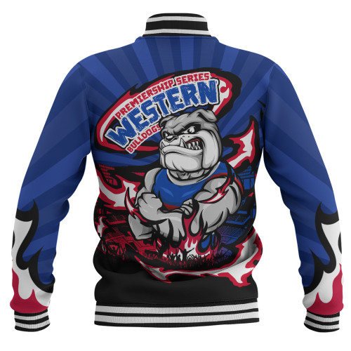 Western Bulldogs Baseball Jacket Premiership Series Flame Edition