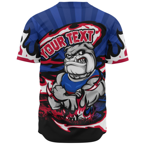 Western Bulldogs Baseball Shirt Premiership Series Flame Edition
