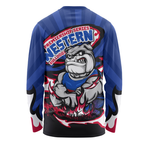 Western Bulldogs Long Sleeve T-shirt Premiership Series Flame Edition