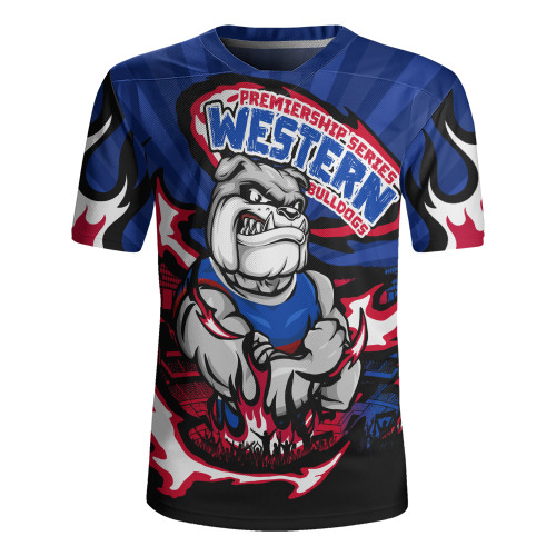 Western Bulldogs Rugby Jersey Premiership Series Flame Edition