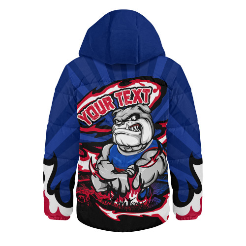 Western Bulldogs Hooded Padded Jacket Premiership Series Flame Edition