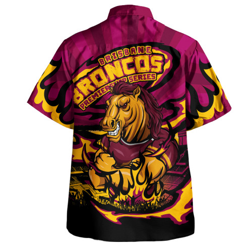 Brisbane Broncos Hawaiian Shirt Premiership Series Sports Gear Brisbane Broncos Hawaiian Shirt Premiership Series Sports Gear