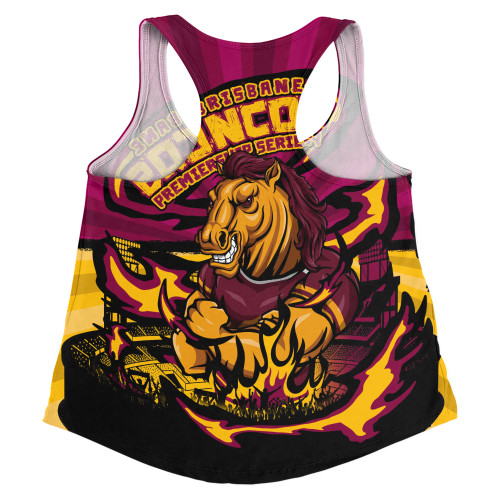 Brisbane Broncos Women Racerback Singlet Premiership Series Sports Gear Brisbane Broncos Women Racerback Singlet Premiership Series Sports Gear