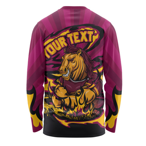 Brisbane Broncos Long Sleeve T-shirt Premiership Series Sports Gear