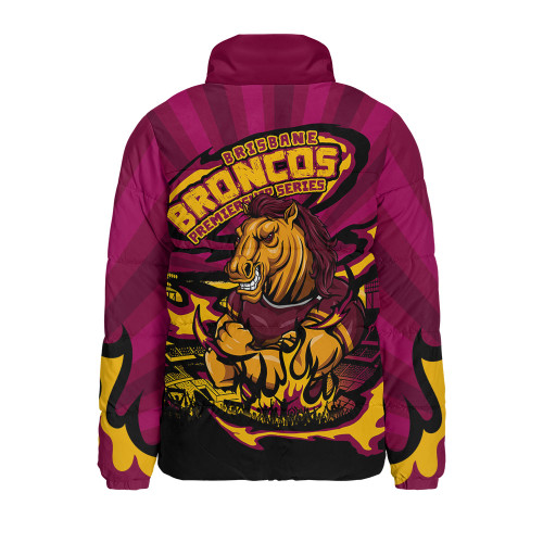Brisbane Broncos Padded Jacket Premiership Series Sports Gear