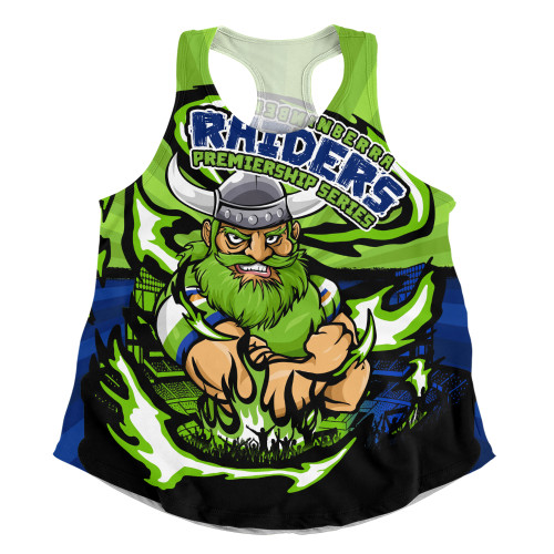 Canberra Raiders Women Racerback Singlet Premiership Series Sports Gear Canberra Raiders Women Racerback Singlet Premiership Series Sports Gear