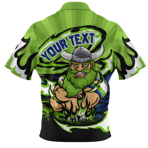 Canberra Raiders Zip Polo Shirt Premiership Series Sports Gear