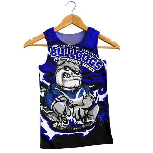 Canterbury-Bankstown Bulldogs Men Singlet Premiership Series Sports Gear
