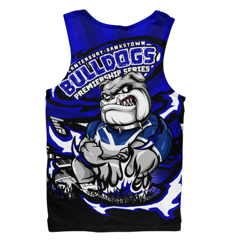 Canterbury-Bankstown Bulldogs Men Singlet Premiership Series Sports Gear