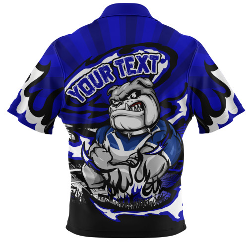 Canterbury-Bankstown Bulldogs Zip Polo Shirt Premiership Series Sports Gear Canterbury-Bankstown Bulldogs Zip Polo Shirt Premiership Series Sports Gear