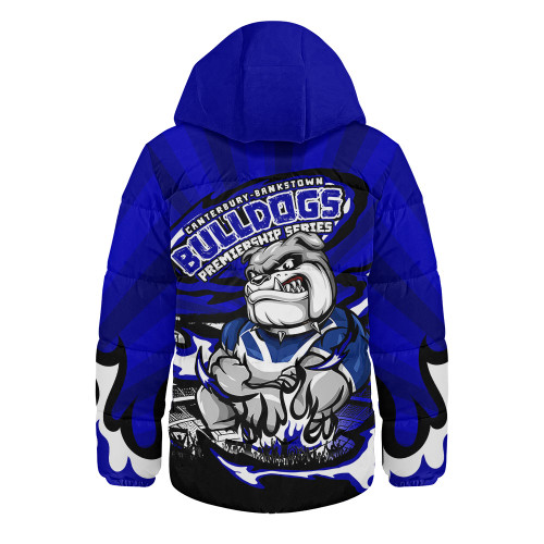 Canterbury-Bankstown Bulldogs Hooded Padded Jacket Premiership Series Sports Gear