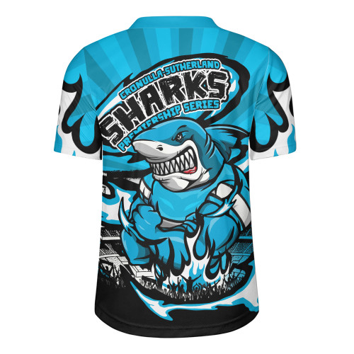 Cronulla-Sutherland Sharks Rugby Jersey Premiership Series Sports Gear