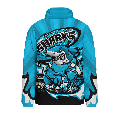 Cronulla-Sutherland Sharks Padded Jacket Premiership Series Sports Gear