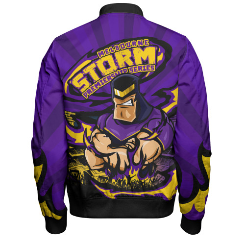 Melbourne Storm Bomber Jacket Premiership Series Sports Gear