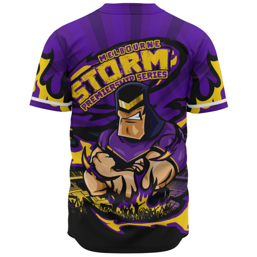 Melbourne Storm Baseball Shirt Premiership Series Sports Gear Melbourne Storm Baseball Shirt Premiership Series Sports Gear