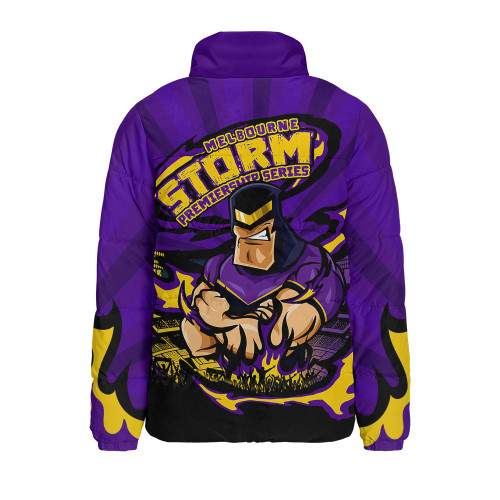 Melbourne Storm Padded Jacket Premiership Series Sports Gear