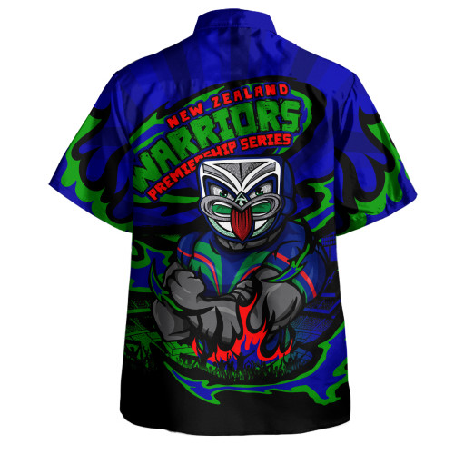 New Zealand Warriors Hawaiian Shirt Premiership Series Sports Gear New Zealand Warriors Hawaiian Shirt Premiership Series Sports Gear