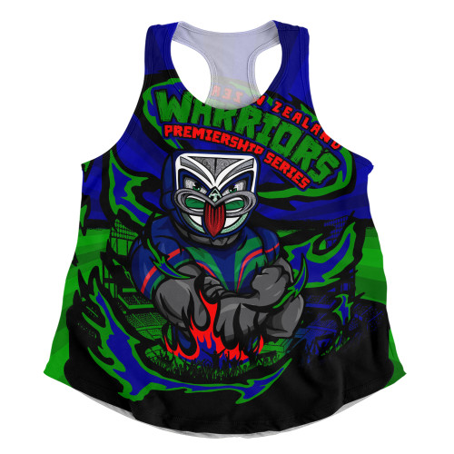 New Zealand Warriors Women Racerback Singlet Premiership Series Sports Gear