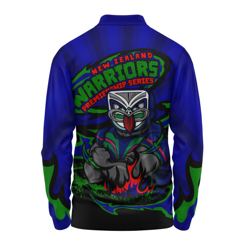 New Zealand Warriors Long Sleeve Polo Shirt Premiership Series Sports Gear New Zealand Warriors Long Sleeve Polo Shirt Premiership Series Sports Gear