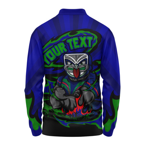 New Zealand Warriors Long Sleeve Polo Shirt Premiership Series Sports Gear New Zealand Warriors Long Sleeve Polo Shirt Premiership Series Sports Gear