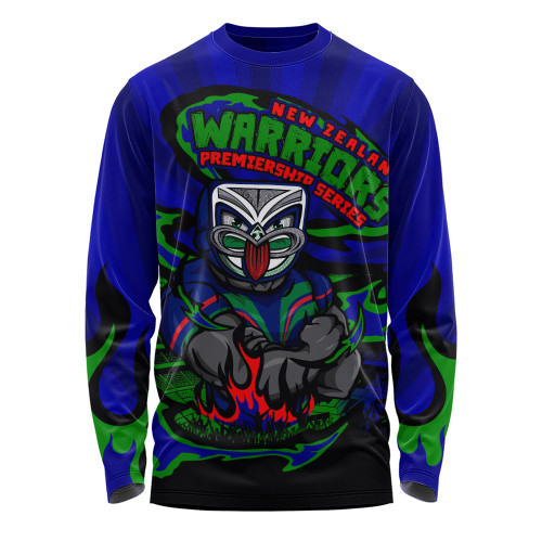 New Zealand Warriors Long Sleeve T-shirt Premiership Series Sports Gear New Zealand Warriors Long Sleeve T-shirt Premiership Series Sports Gear