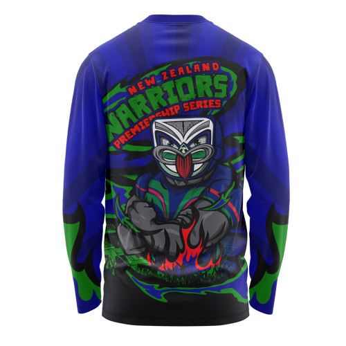New Zealand Warriors Long Sleeve T-shirt Premiership Series Sports Gear New Zealand Warriors Long Sleeve T-shirt Premiership Series Sports Gear