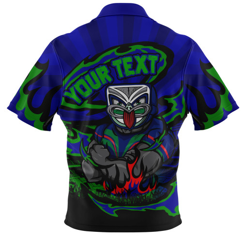 New Zealand Warriors Zip Polo Shirt Premiership Series Sports Gear New Zealand Warriors Zip Polo Shirt Premiership Series Sports Gear