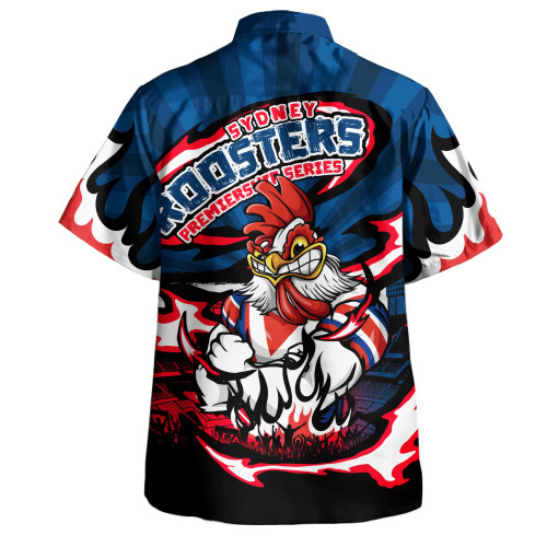 Sydney Roosters Hawaiian Shirt Premiership Series Sports Gear