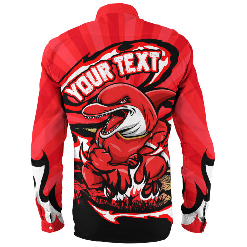 Redcliffe Dolphins Long Sleeve Shirt Premiership Series Sports Gear Redcliffe Dolphins Long Sleeve Shirt Premiership Series Sports Gear