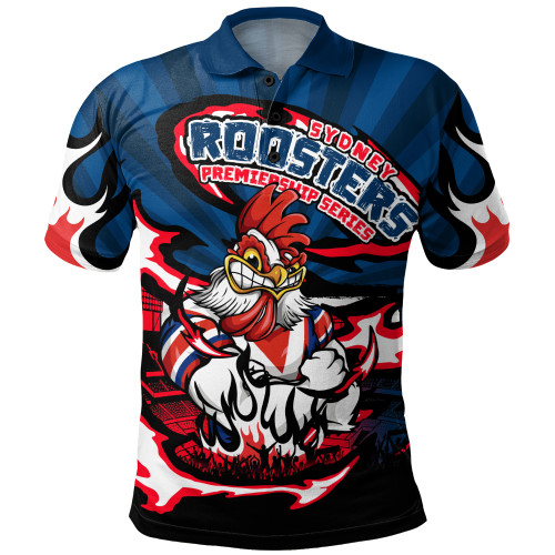 Sydney Roosters Polo Shirt Premiership Series Sports Gear