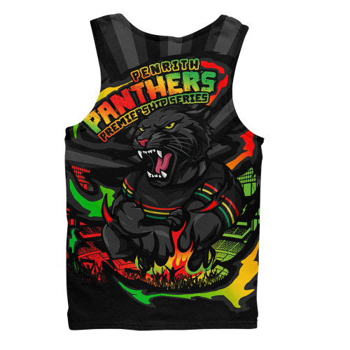 Penrith Panthers Men Singlet Premiership Series Sports Gear Penrith Panthers Men Singlet Premiership Series Sports Gear
