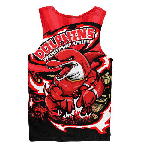 Redcliffe Dolphins Men Singlet Premiership Series Sports Gear