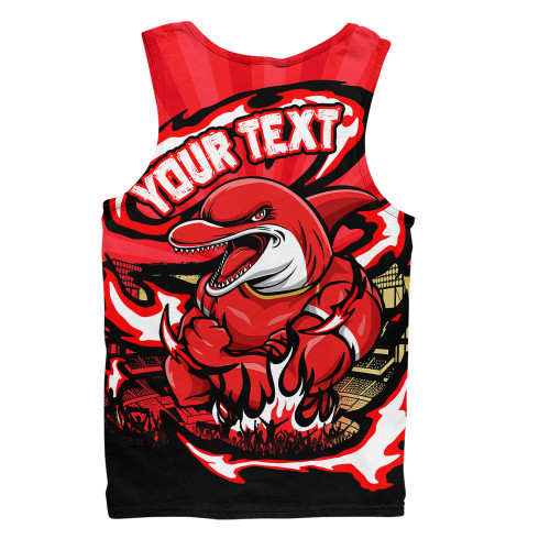 Redcliffe Dolphins Men Singlet Premiership Series Sports Gear