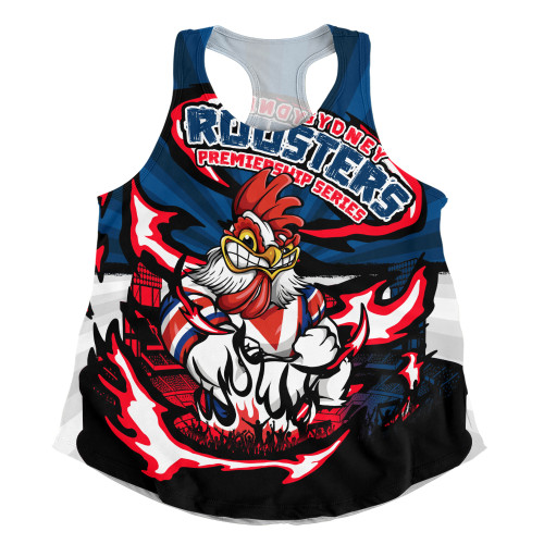 Sydney Roosters Women Racerback Singlet Premiership Series Sports Gear Sydney Roosters Women Racerback Singlet Premiership Series Sports Gear
