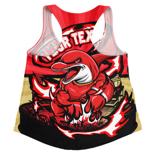 Redcliffe Dolphins Women Racerback Singlet Premiership Series Sports Gear Redcliffe Dolphins Women Racerback Singlet Premiership Series Sports Gear