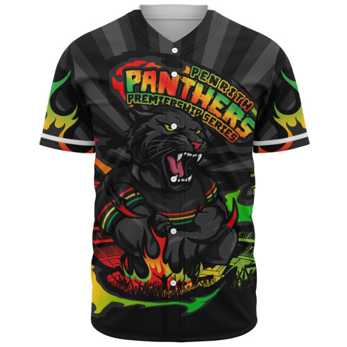 Penrith Panthers Baseball Shirt Premiership Series Sports Gear