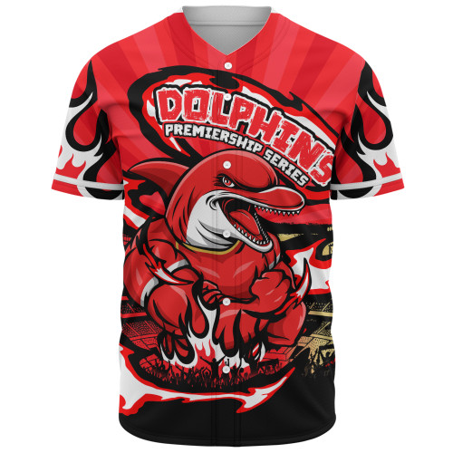 Redcliffe Dolphins Baseball Shirt Premiership Series Sports Gear Redcliffe Dolphins Baseball Shirt Premiership Series Sports Gear