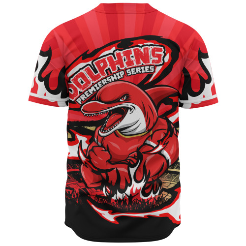 Redcliffe Dolphins Baseball Shirt Premiership Series Sports Gear