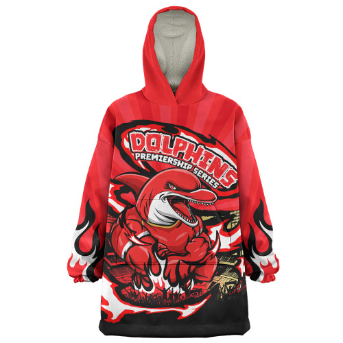Redcliffe Dolphins Snug Hoodie Premiership Series Sports Gear
